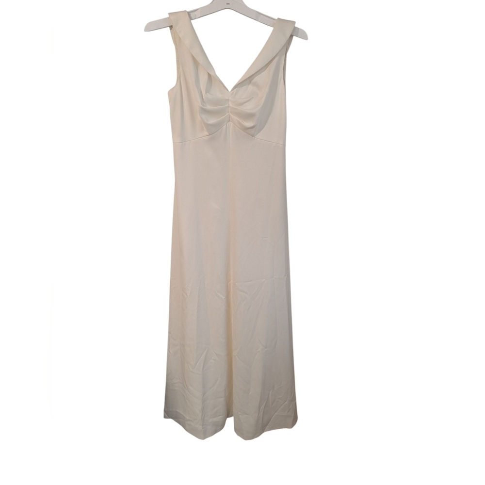 Vintage Liz Claiborne 90's,Elegant Cream Sleeveless Dress, For Wedding Or Formal